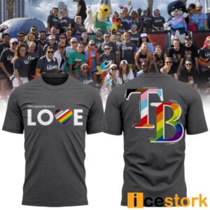 Pride Month TB Rays Orlando Health Love Shirt