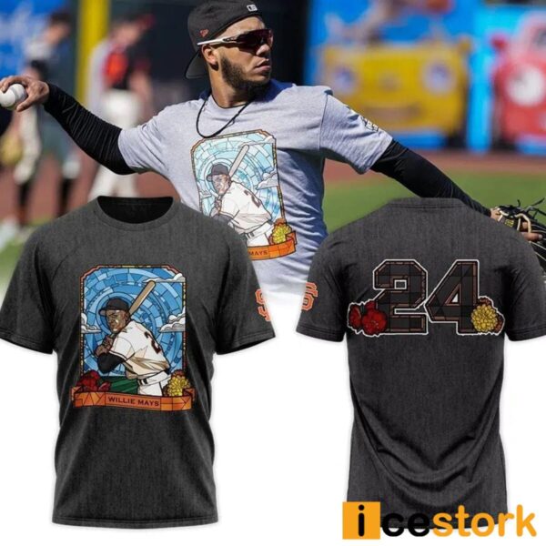 RIP Giants Willie Mays T-shirt