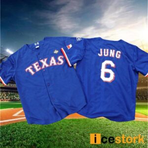 Rangers Josh Jung Replica Postseason Jersey 2024 Giveaway