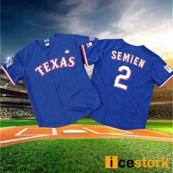 Rangers Marcus Semien Replica Postseason Jersey 2024 Giveaway