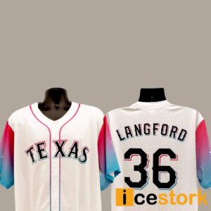 Rangers Wyatt Langford Baseball Jersey 2024