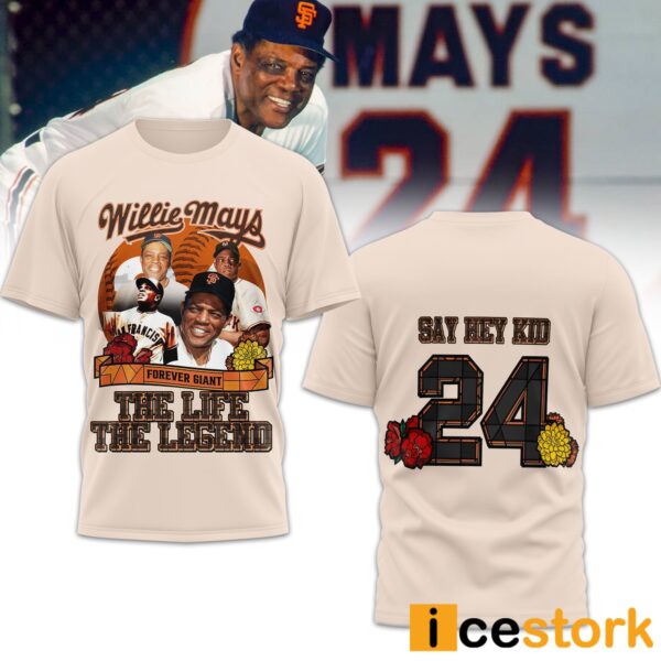 Willie Mays Say Hey Kid The Life The Legend Shirt